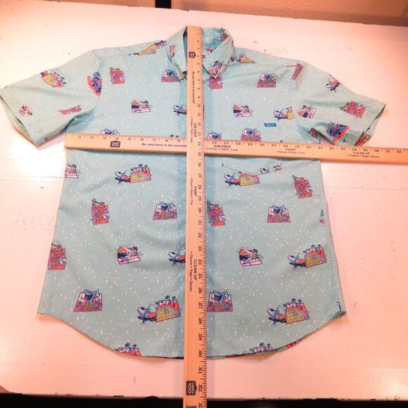 RSVLTS x SHARK WEEK DISCOVERY RETRO BUTTON UP SHIRT Mens M - Picture 5 of 5